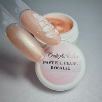 Farbgel Pastell Pearl Rosalie Muster Nails